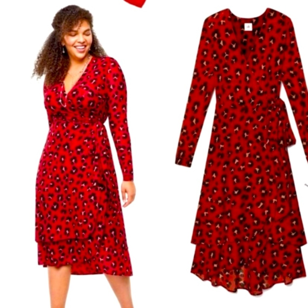 Cabi Siren Wrap Dress. Med
